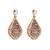 occidental style fashion temperament Alloy embed glass earrings woman personality Colorful sequin high Earring