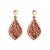 occidental style fashion temperament Alloy embed glass earrings woman personality Colorful sequin high Earring