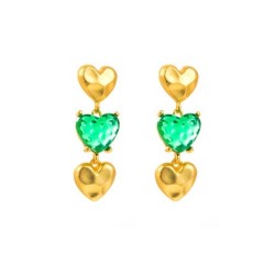 silver high retro palace wind earrings woman  fashion resin Alloy multilayer l..