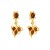 occidental style fashion retro Round love Alloy diamond earring woman medium temperament rope high
