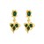 occidental style fashion retro Round love Alloy diamond earring woman medium temperament rope high