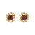 silver atmospheric fashion Alloy embed Rhinestone Beads ear stud Ladies high earrings Earring
