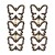 E occidental style Earring  creative hollow butterfly geometry earrings Pearl elegant fashion long style earring