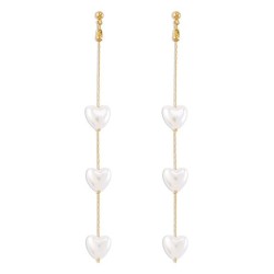 E personality samll temperament earrings  long style Pearl love Earring wind e..