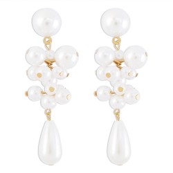  retro imitate Pearl earrings  Drop-type personality fashion earring sweet sma..