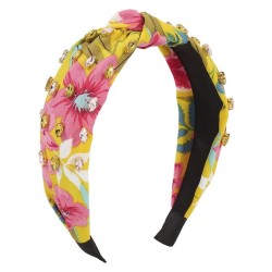 F occidental style wind retro Cloth print color Headband  ethnic style Rhinest..