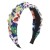 F occidental style wind retro Cloth print color Headband  ethnic style Rhinestone Headband woman