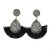 occidental style occidental style ethnic style retro sector diamond tassel earrings