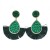 occidental style occidental style ethnic style retro sector diamond tassel earrings