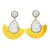 occidental style occidental style ethnic style retro sector diamond tassel earrings