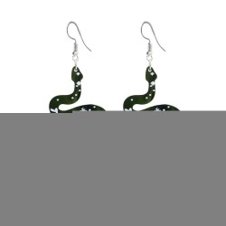 occidental style exaggerating personality high snake star Moon Acrylic earring..