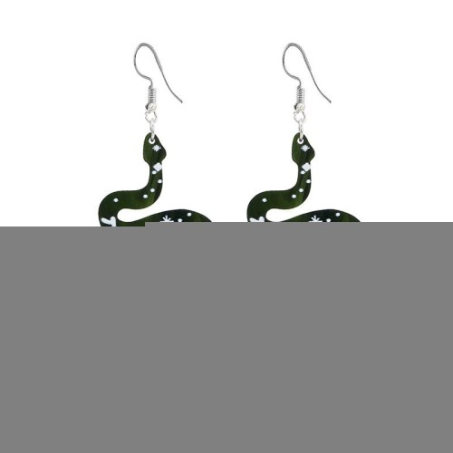 occidental style exaggerating personality high snake star Moon Acrylic earrings Earring
