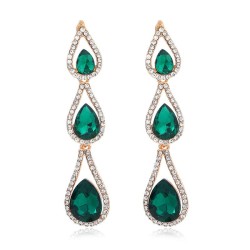 personality fashion trend drop diamond gem earrings Earring