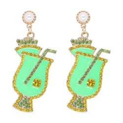 occidental style atmospheric fashion summer day fruits earrings Alloy diamond ..
