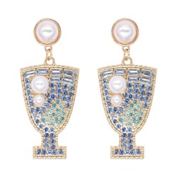 occidental style atmospheric fashion summer day fruits earrings Alloy diamond ..