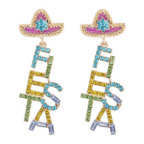 occidental style ear stud high diamond EnglishFIE trend earrings woman temperament Earring