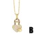  Zirconium personality love pendant embed colorful diamond heart-shaped necklace clavicle chainnkb