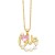 retro brief Pearl diamond loveOVE necklace woman I samll clavicle chainnk