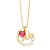 retro brief Pearl diamond loveOVE necklace woman I samll clavicle chainnk