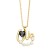 retro brief Pearl diamond loveOVE necklace woman I samll clavicle chainnk