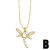 fashion small fresh necklace woman bronze gilded embed zircon clavicle chainnk