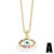 occidental style personality eyes necklace woman embed color zircon eyes clavicle chainnk
