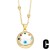 occidental style personality eyes necklace woman embed color zircon eyes clavicle chainnk