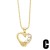 occidental style temperament all-Purpose Pearl love necklace woman samll clavicle chain chainnk