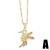 occidental style personality fashion bronze embed color zircon lovely samll pendant necklace clavicle chain womannk