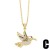 occidental style personality fashion bronze embed color zircon lovely samll pendant necklace clavicle chain womannk