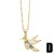 occidental style personality fashion bronze embed color zircon lovely samll pendant necklace clavicle chain womannk