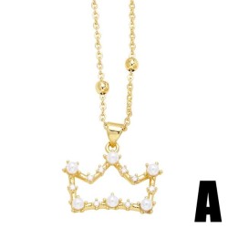 occidental style Pearl necklace bow clavicle chain woman personality samll cro..