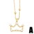 occidental style Pearl necklace bow clavicle chain woman personality samll crown pendantnk