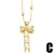 occidental style Pearl necklace bow clavicle chain woman personality samll crown pendantnk