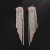 fashion Rhinestone claw chain long tassel earrings bride stage atmospheric EarringE