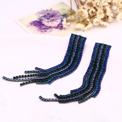 occidental style diamond tassel ear stud woman Korean style fashion temperamen..