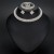 occidental style fashion necklace earrings ring bangle four hollow diamond circle pattern