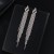   Rhinestone geometry long style tassel earrings Street Snap bride atmospheric EarringE