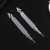   Rhinestone geometry long style tassel earrings Street Snap bride atmospheric EarringE