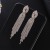 occidental style  Rhinestone long style tassel earrings bride stage atmospheric EarringE