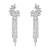 black fully-jewelled crystal eyes earrings  personality flowers tassel earringE