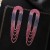 occidental style  gradual change color Rhinestone long style tassel big earrings personality flash diamond 