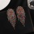 occidental style wind Rhinestone tassel woman  fashion new color big earringsE