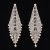    fashion Rhinestone Earring  claw chain long style tassel fully-jewelled earringE