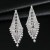    fashion Rhinestone Earring  claw chain long style tassel fully-jewelled earringE