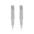 silver temperament super long style tassel earrings woman  occidental style Rhinestoneearrings earring