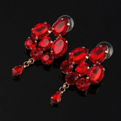 occidental style Earring drop crystal earrings woman ear stud Korean style fas..