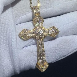   fully-jewelled mosaic cross  fashion shine more diamond three color cross ma..