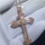   fully-jewelled mosaic cross  fashion shine more diamond three color cross man woman pendant