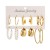  Metal earrings high circle square geometry earrings retro Pearl earringsearrings